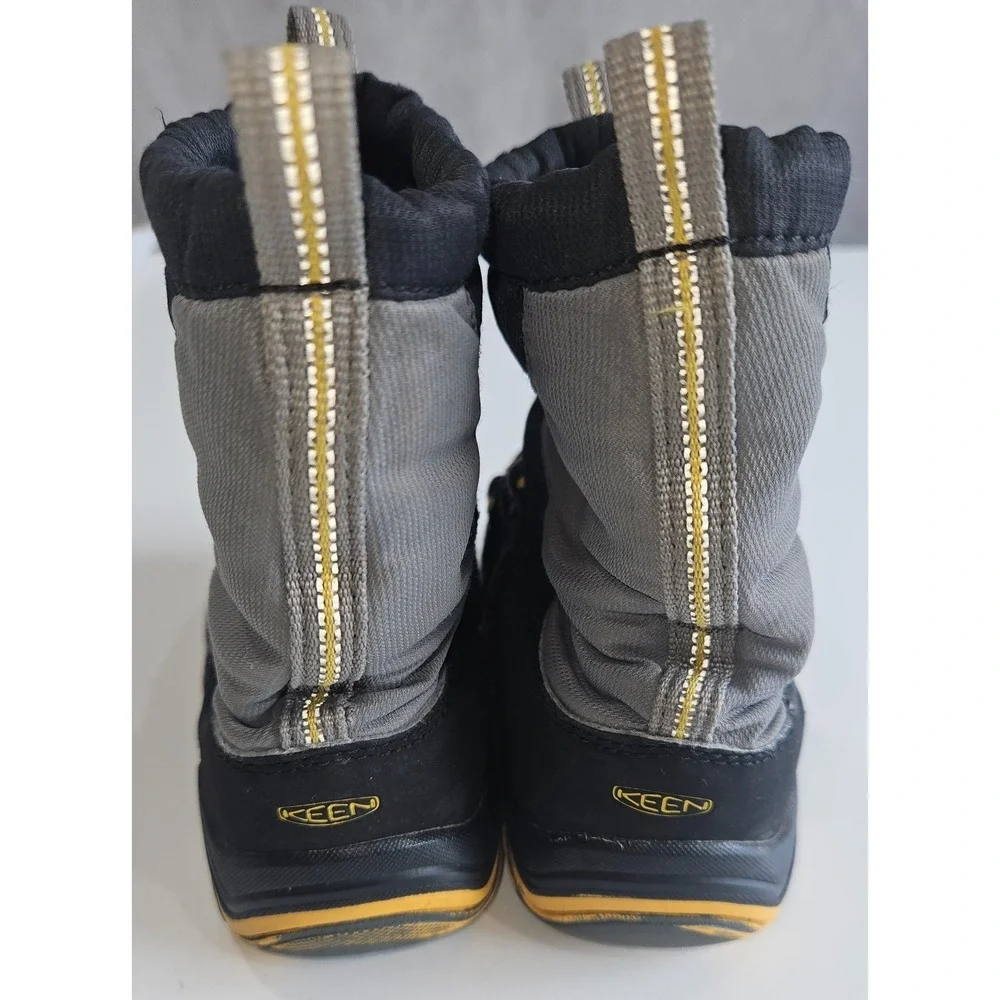 KEEN Winterport II Waterproof Insulated -25°F Kids Boot Black Gray Size 12